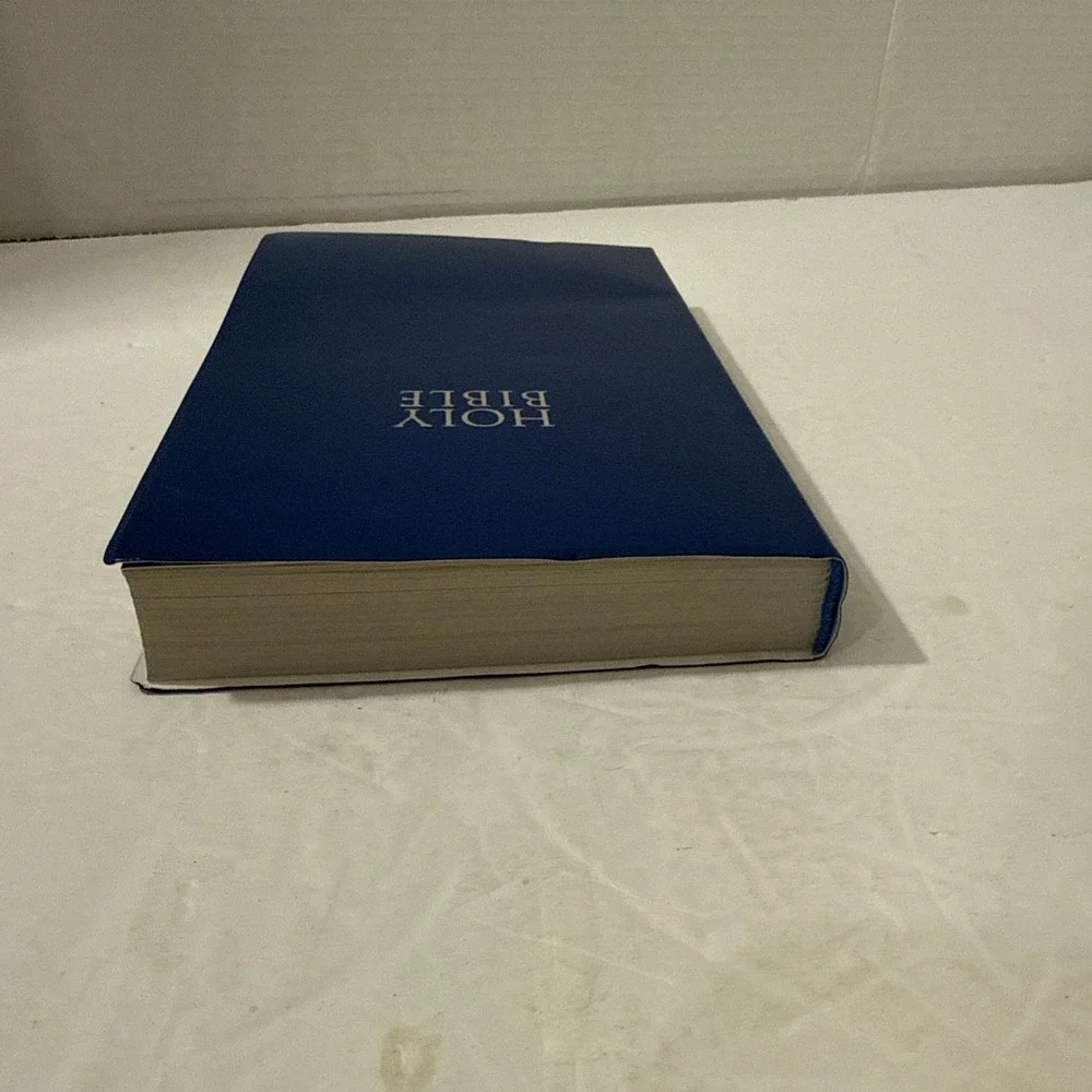 NIV Holy Bible Blue Leather-Look Red Letter Edition 2011 Zondervan Indexed Maps‎